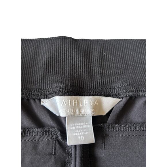 Athleta Brooklyn Pants Women’s Size 10 Brown Stretch Mid Rise Straight Leg - Picture 2 of 8